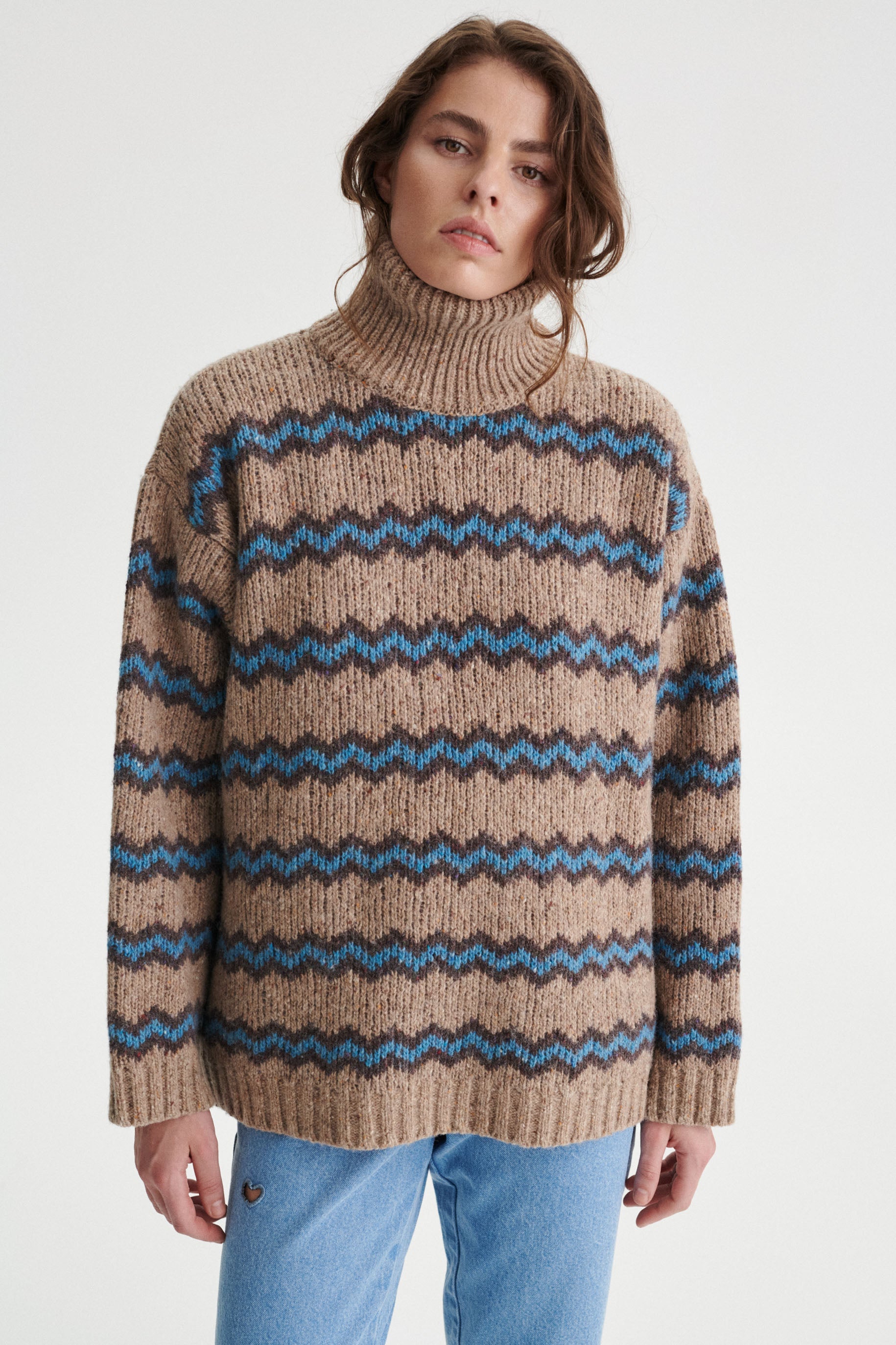 Casimir Oversized Wool Turtleneck Sweater