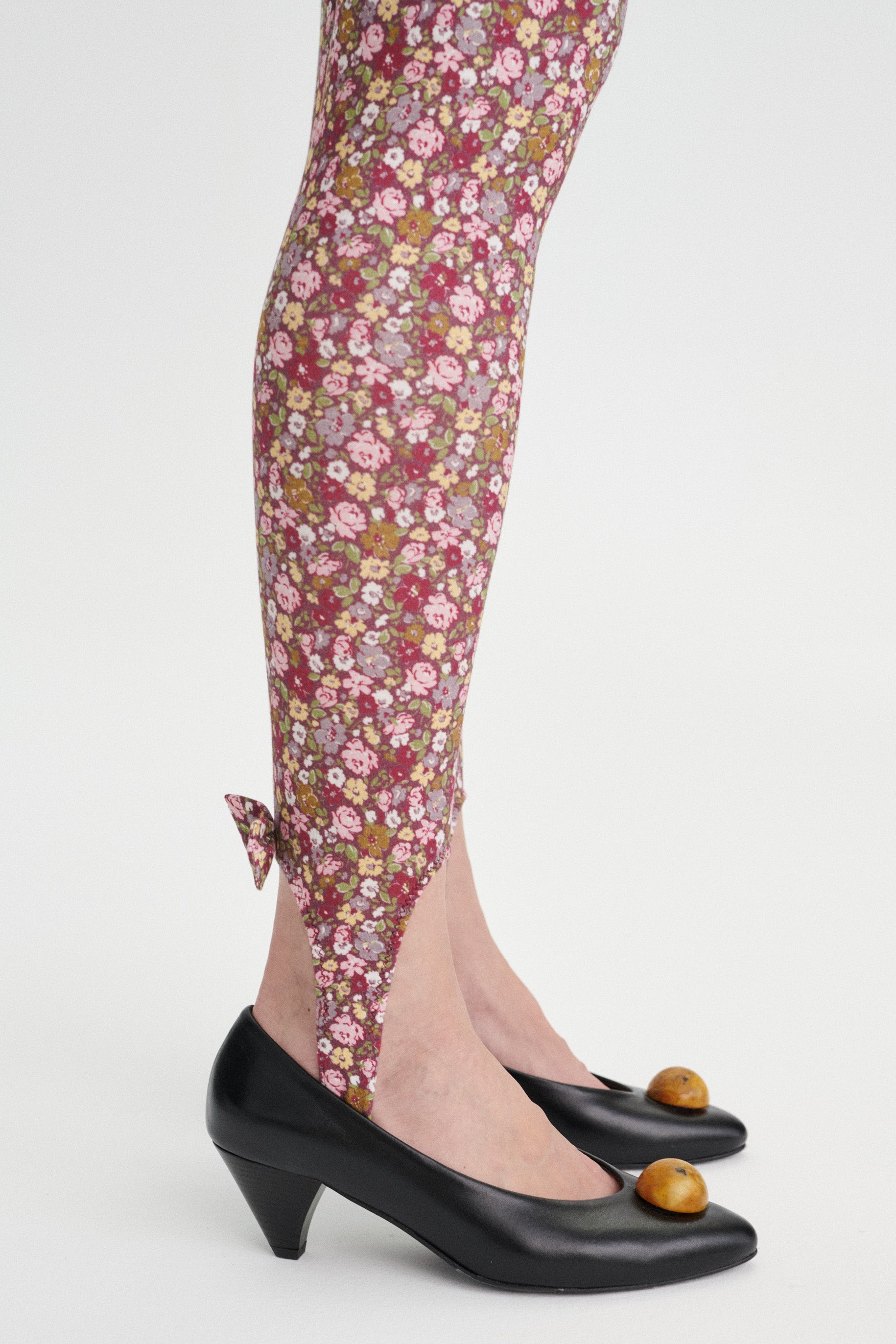 Paul Leather Low-Heel Pumps