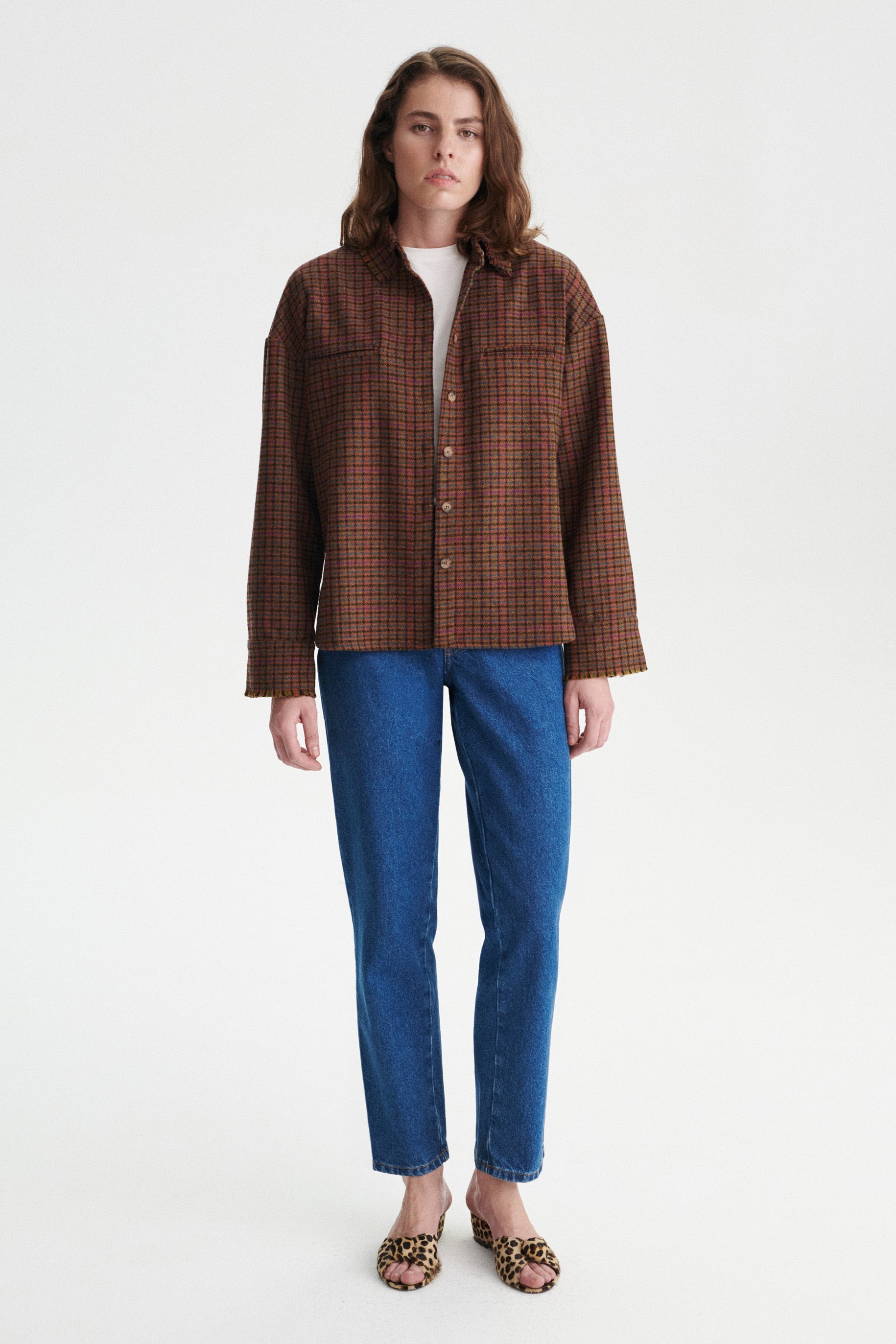 Cyril Merino Wool Check Overshirt