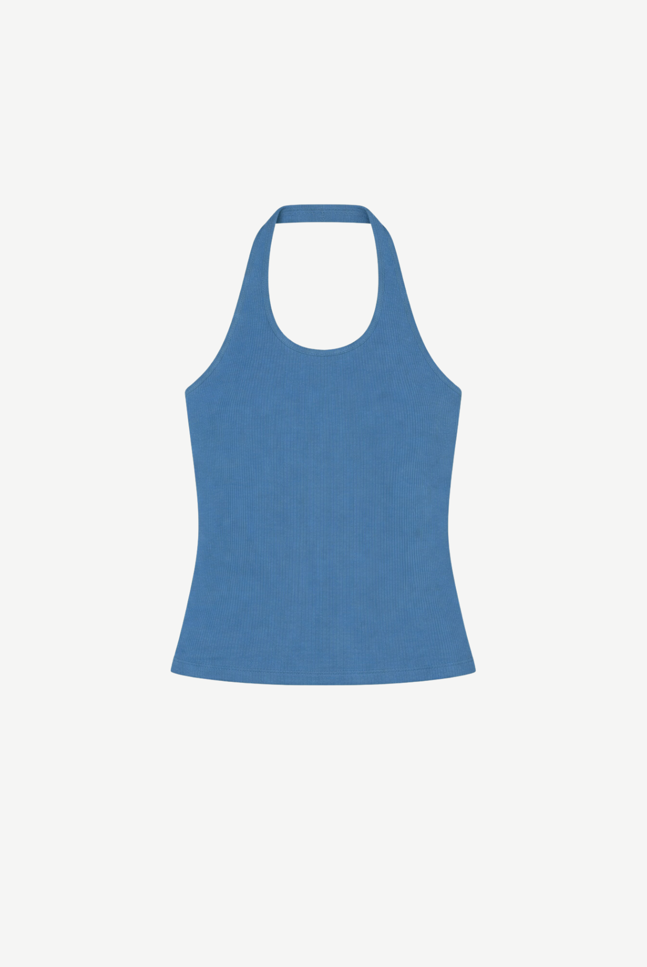 Gilbert Cotton Halter Top - blue