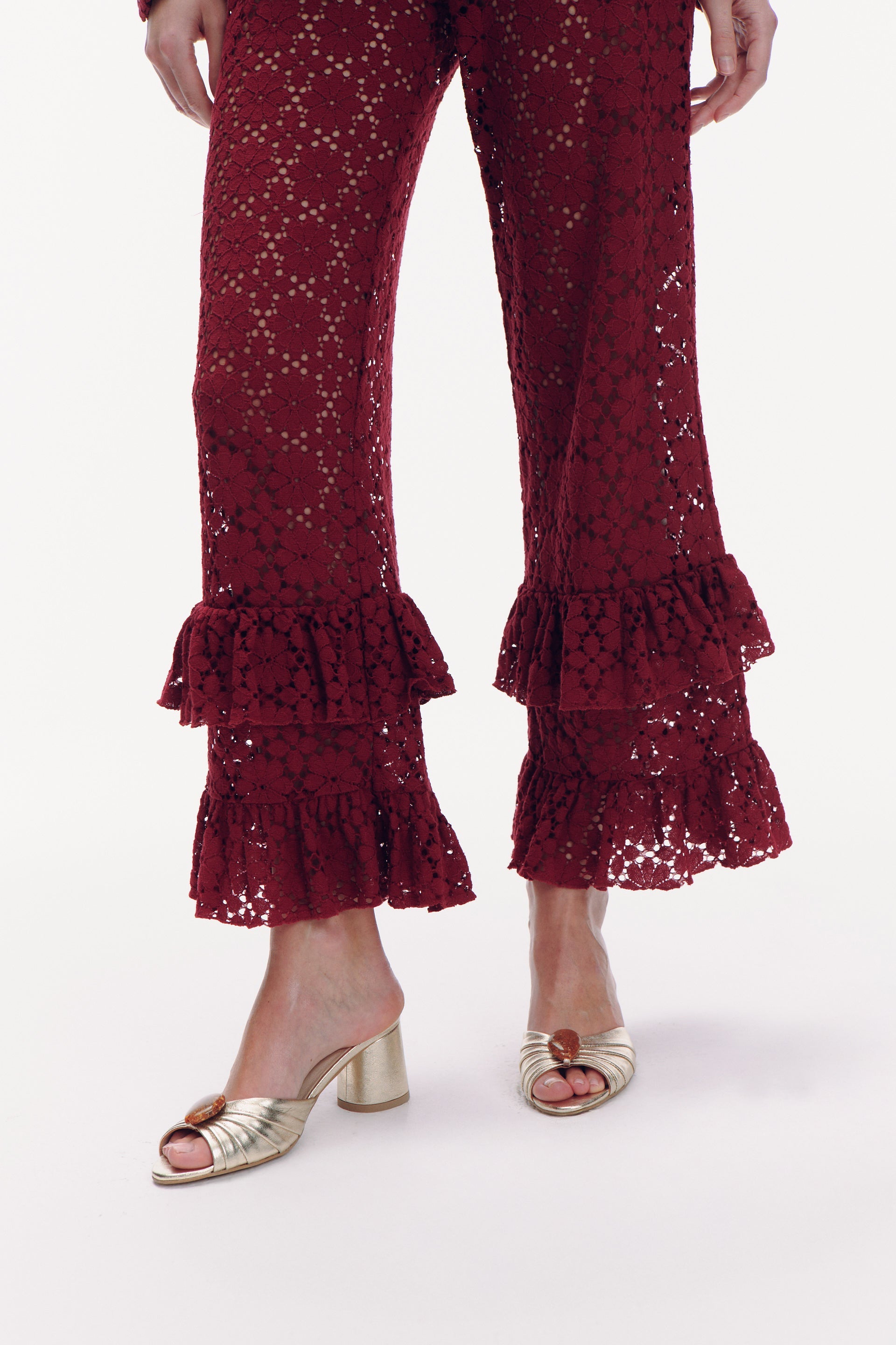 Malone Trousers - burgundy