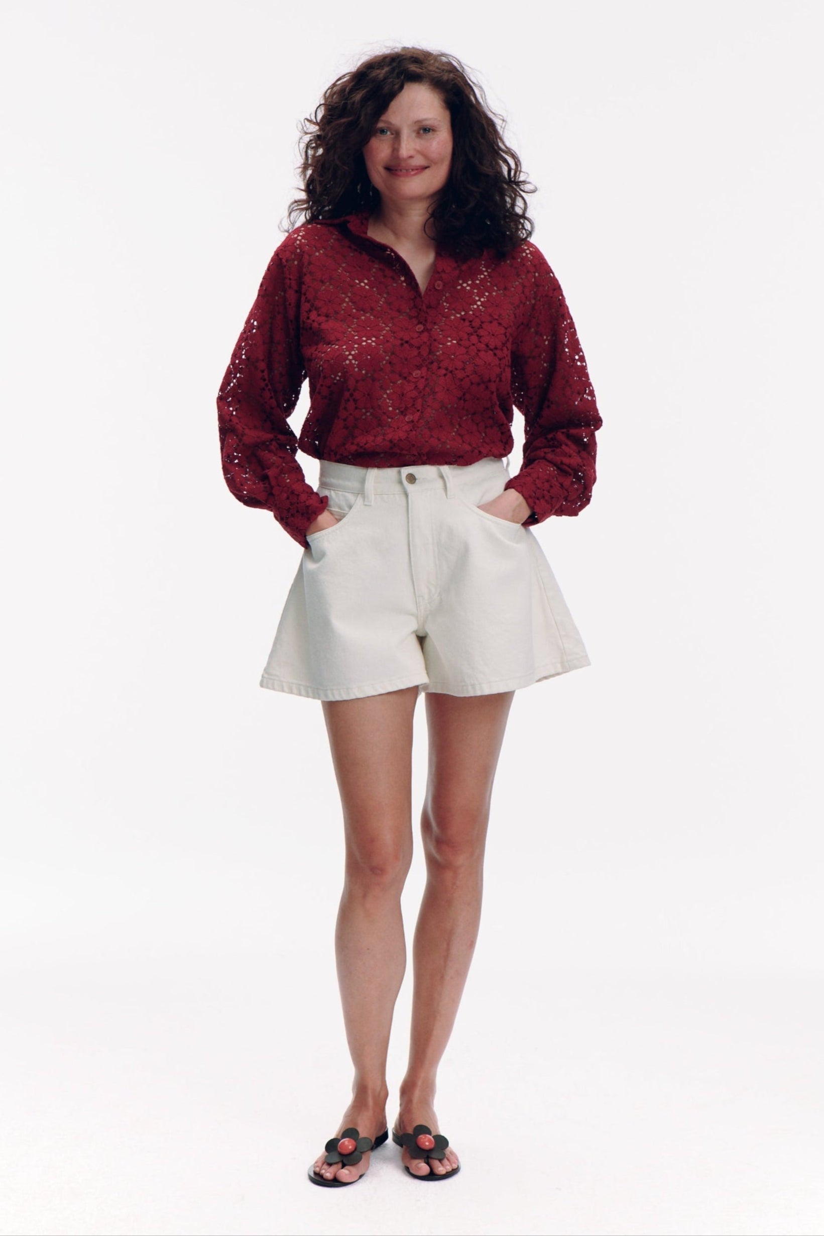 Alma Shirt - burgundy