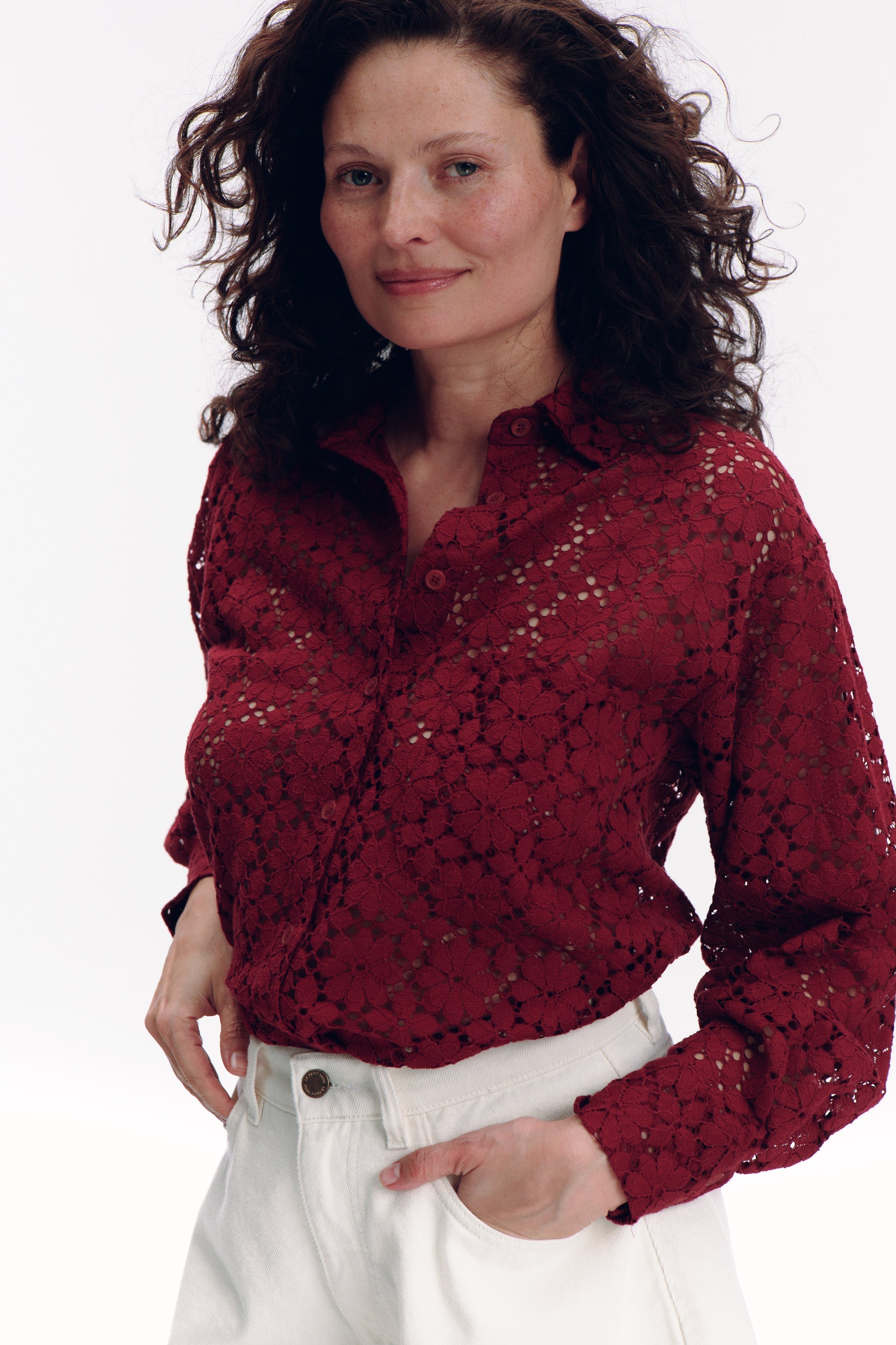 Alma Shirt - burgundy