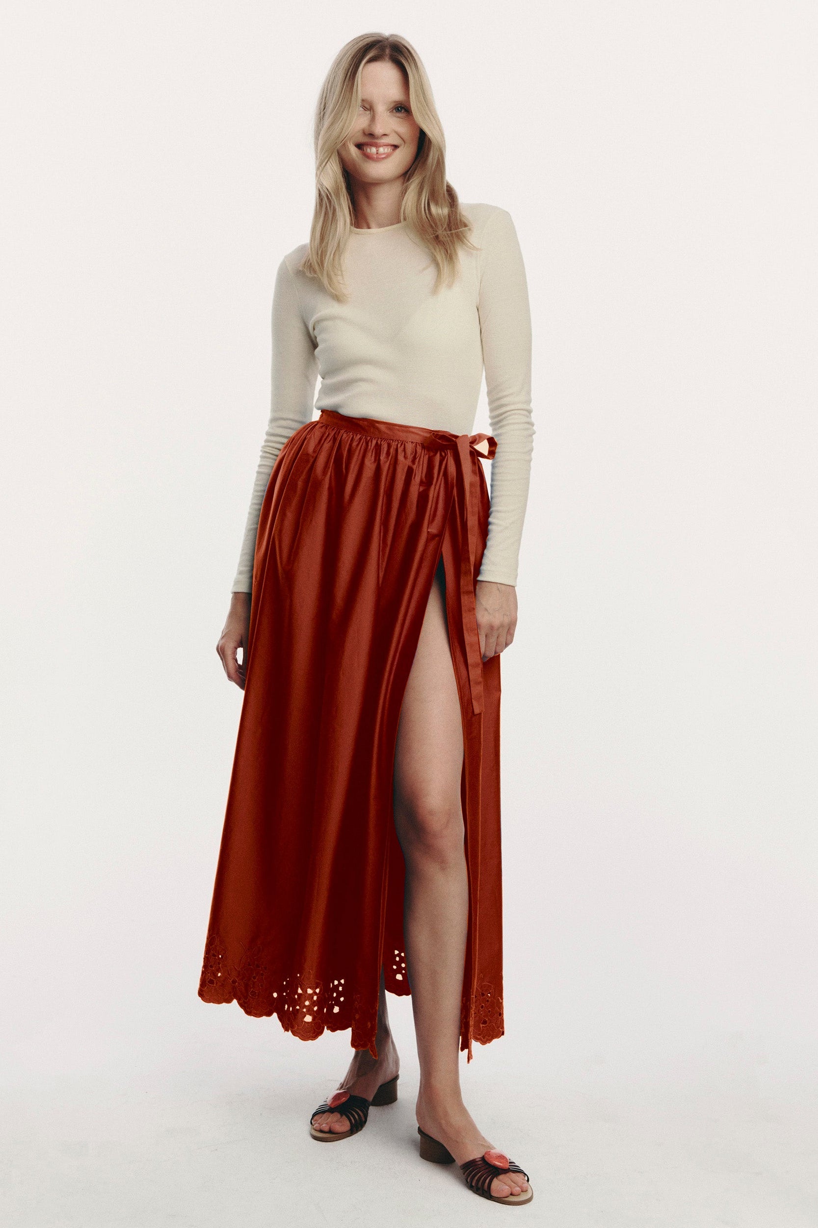 Camille Skirt - brick