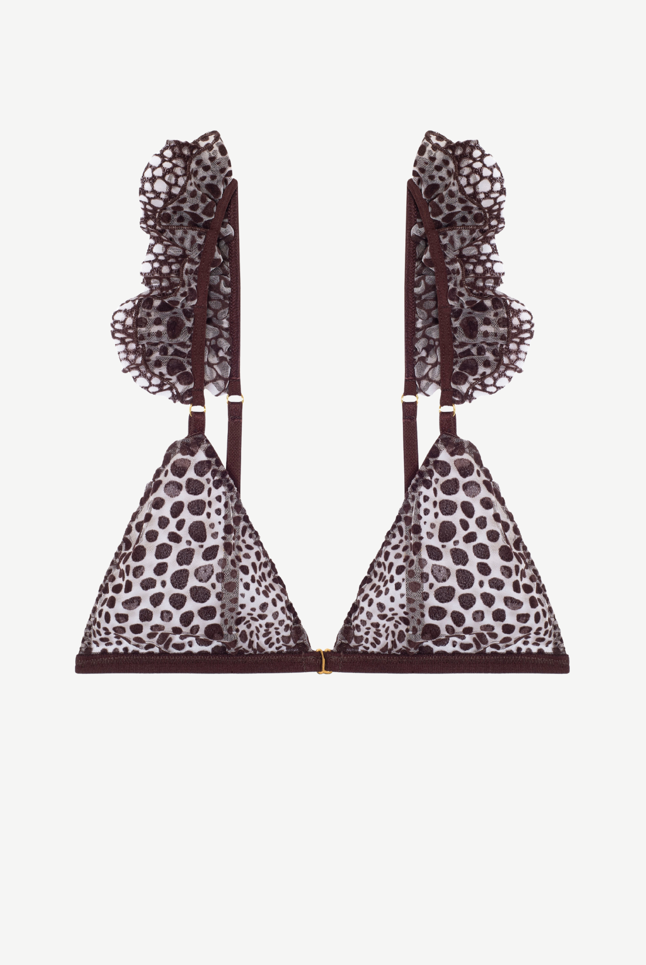 PANTHÈRE Triangle Bra With Frills