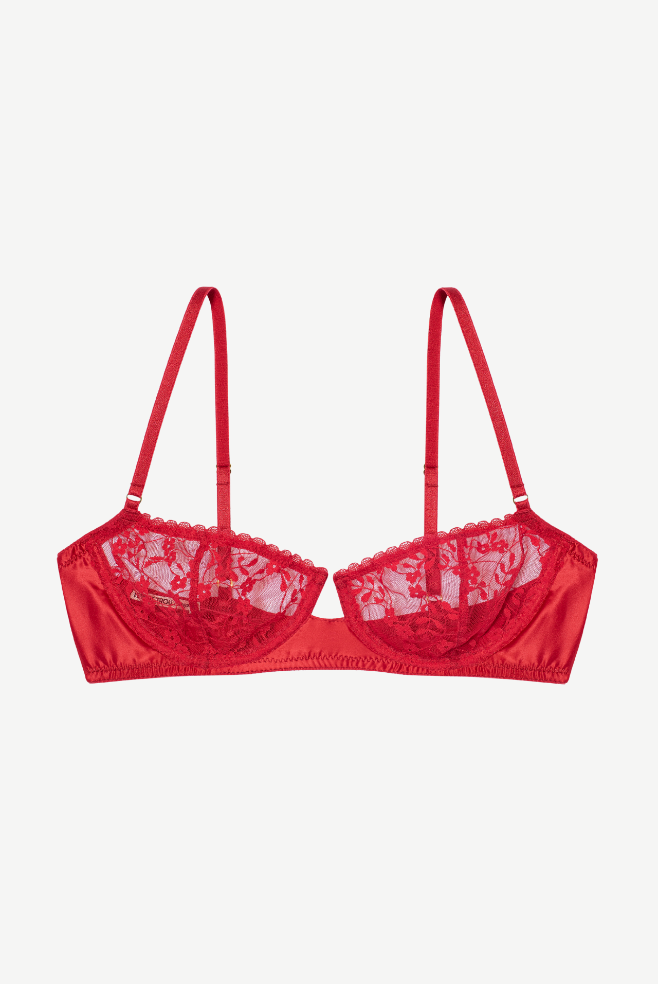 PAVOT underwire bra with satin