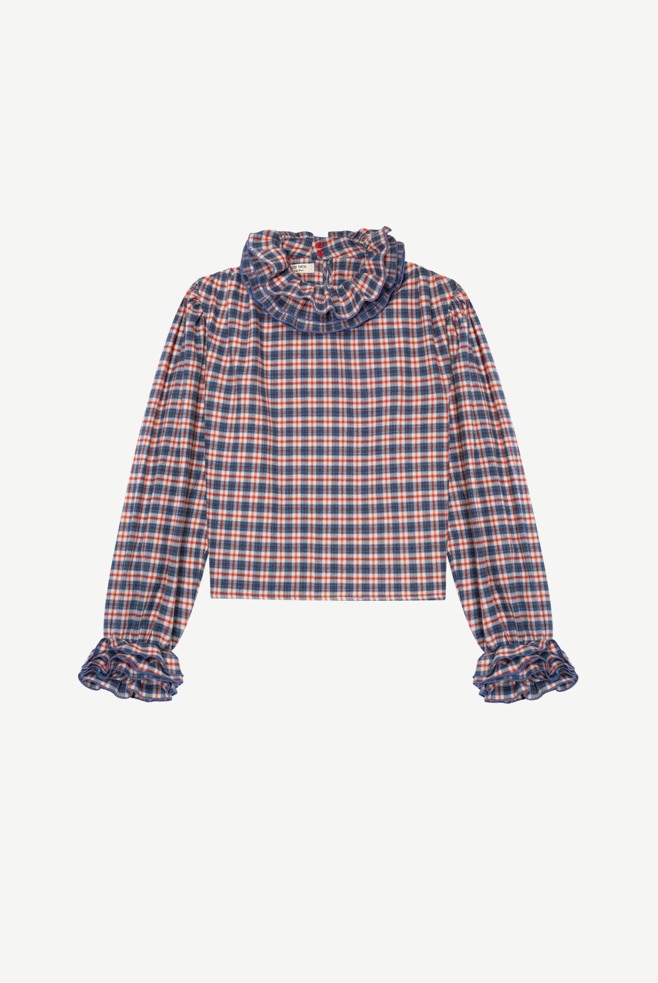 Malo Checked Shirt With Frills