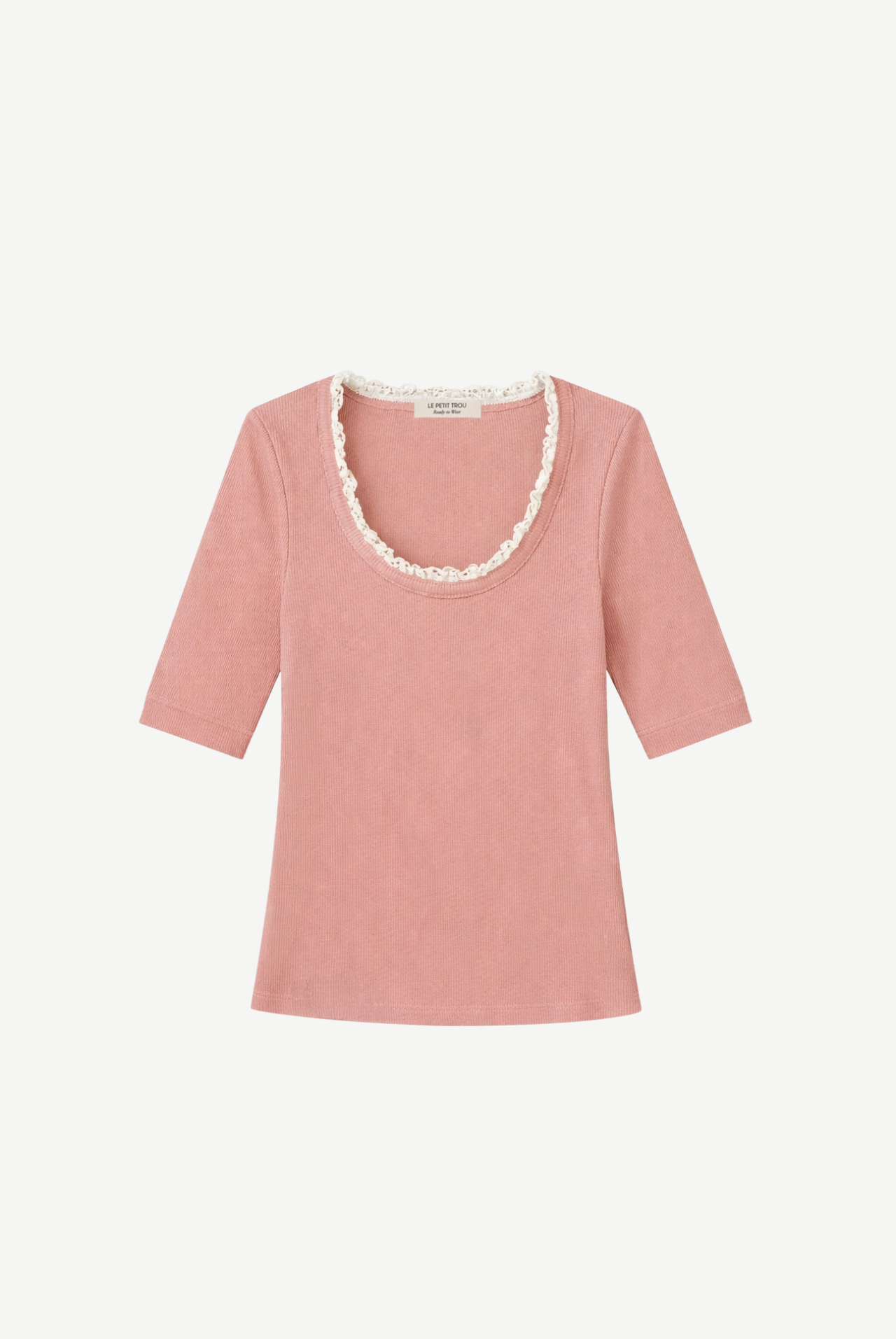 Adrien Top in Ribbed Mercerized Cotton