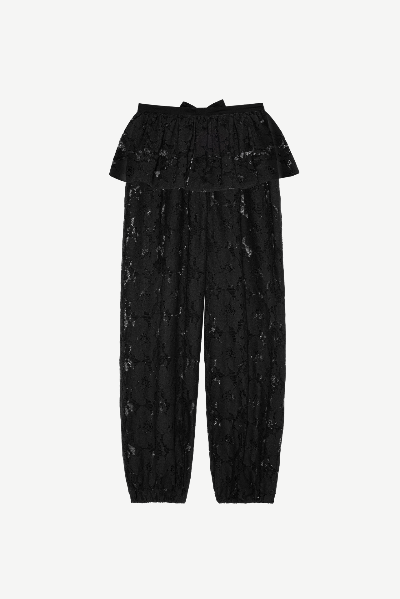 Eden Lace Baloon Pants With Detachable Peplum