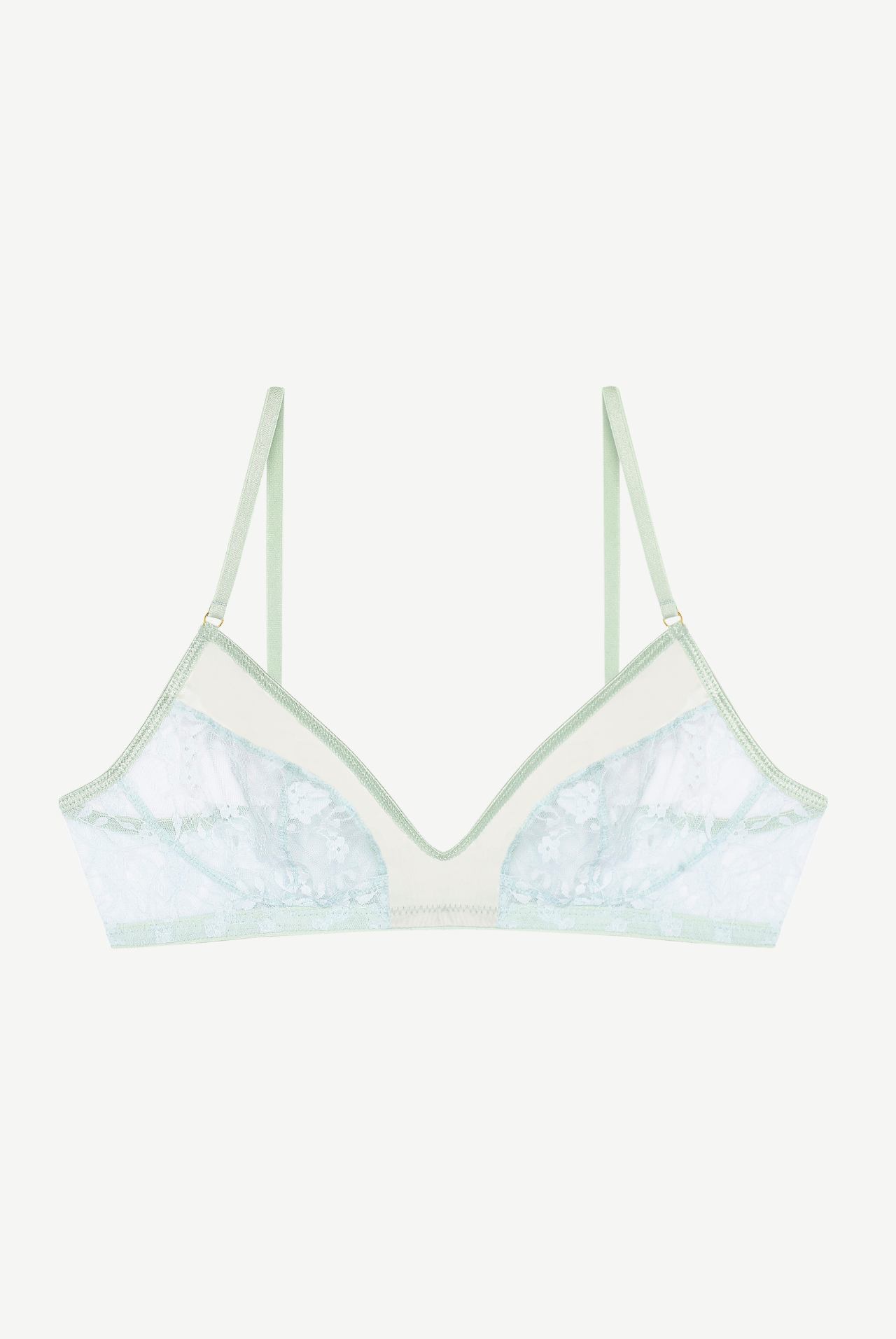 MENTHE soft bra with satin