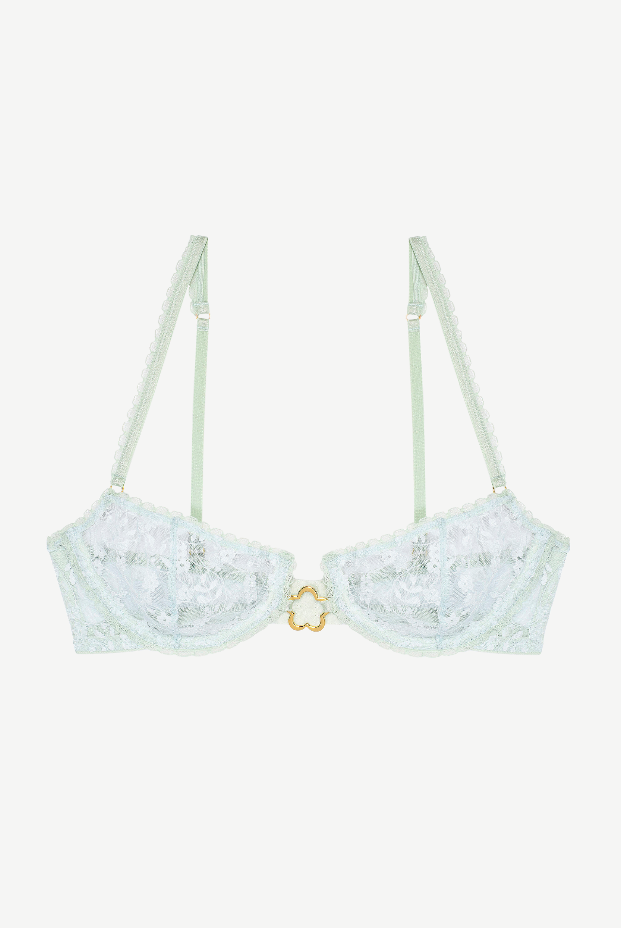MENTHE flower underwire bra