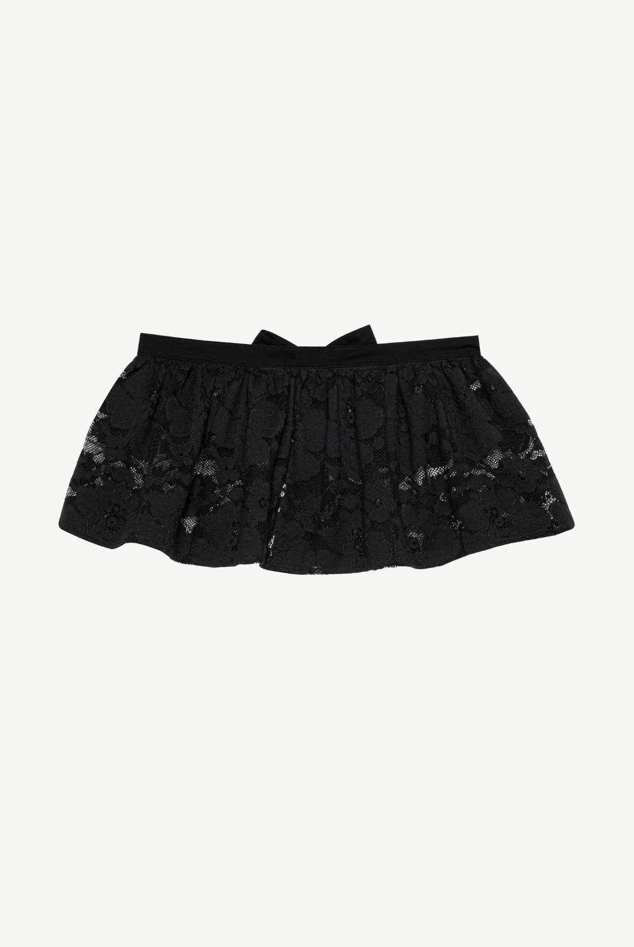 Eden Baloon Pants With Detachable Peplum - black