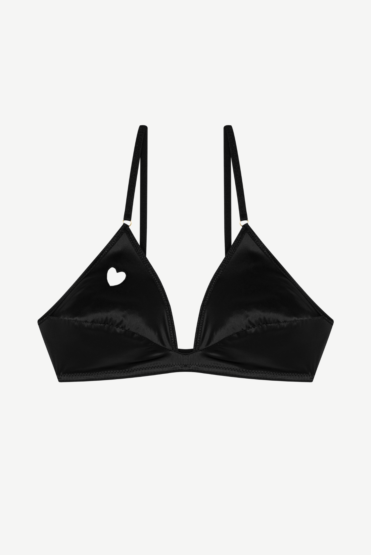 MADONNA soft satin bra - black