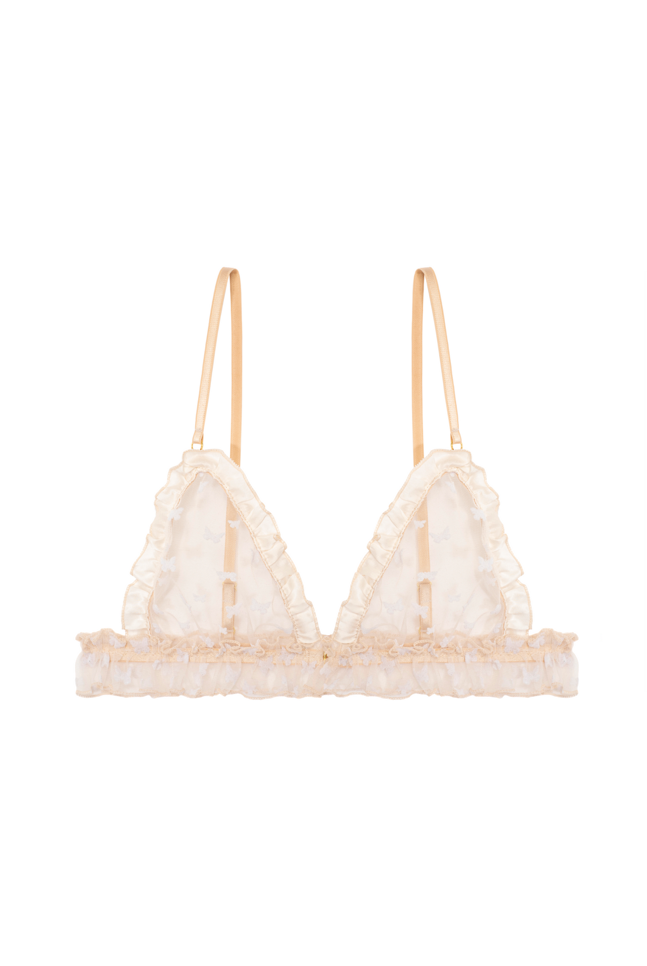 PAPILLON Ruffled Triangle Bra – Le Petit Trou USD